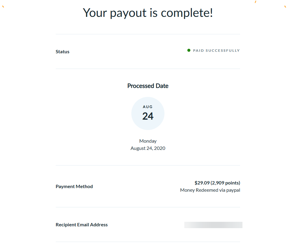 Branded Surveys Review Payment Proof