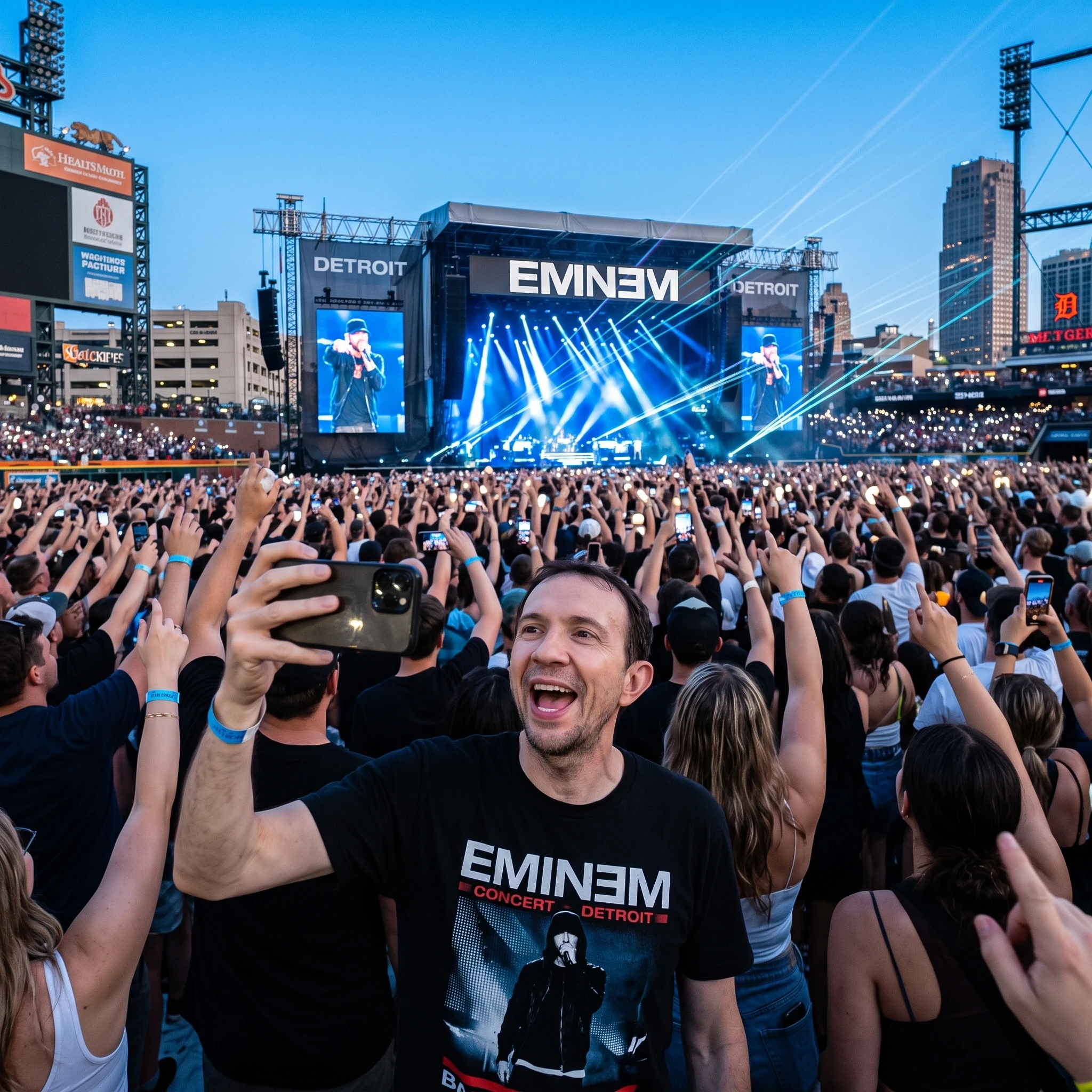 Eminem and Rihanna Monster Tour Detroit 2014 - the first show my business paid for
