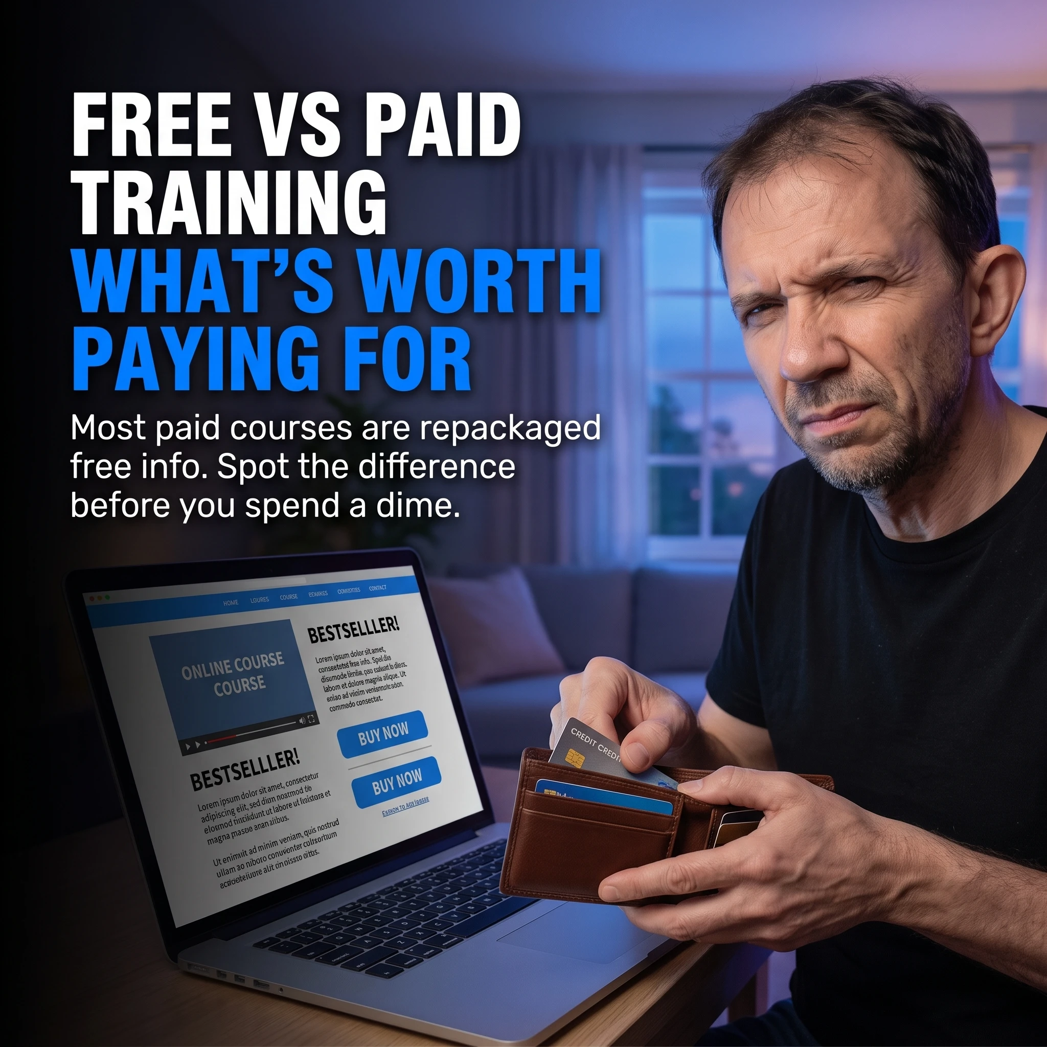Free vs paid affiliate training