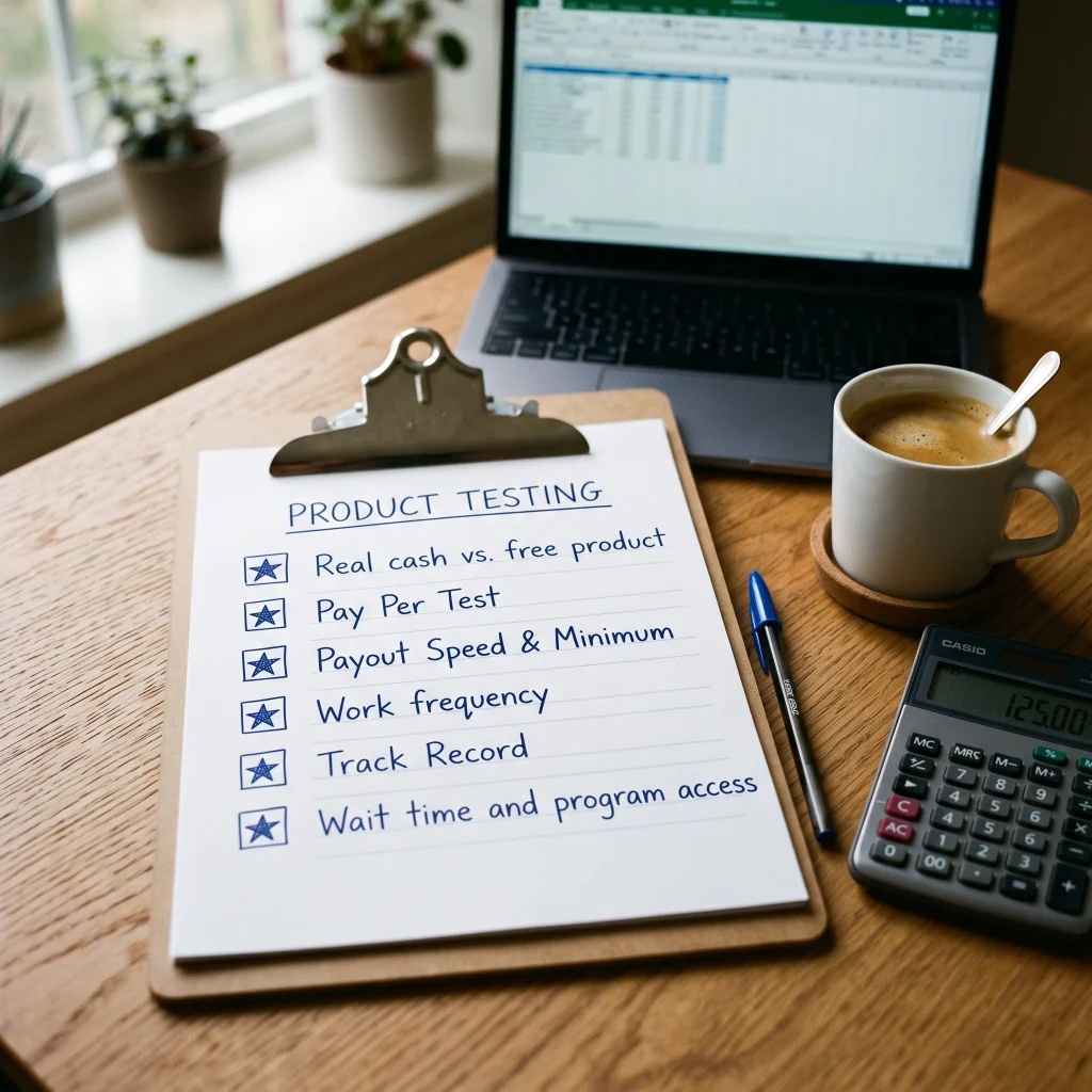 How I ranked the best product testing jobs - six-factor scoring checklist