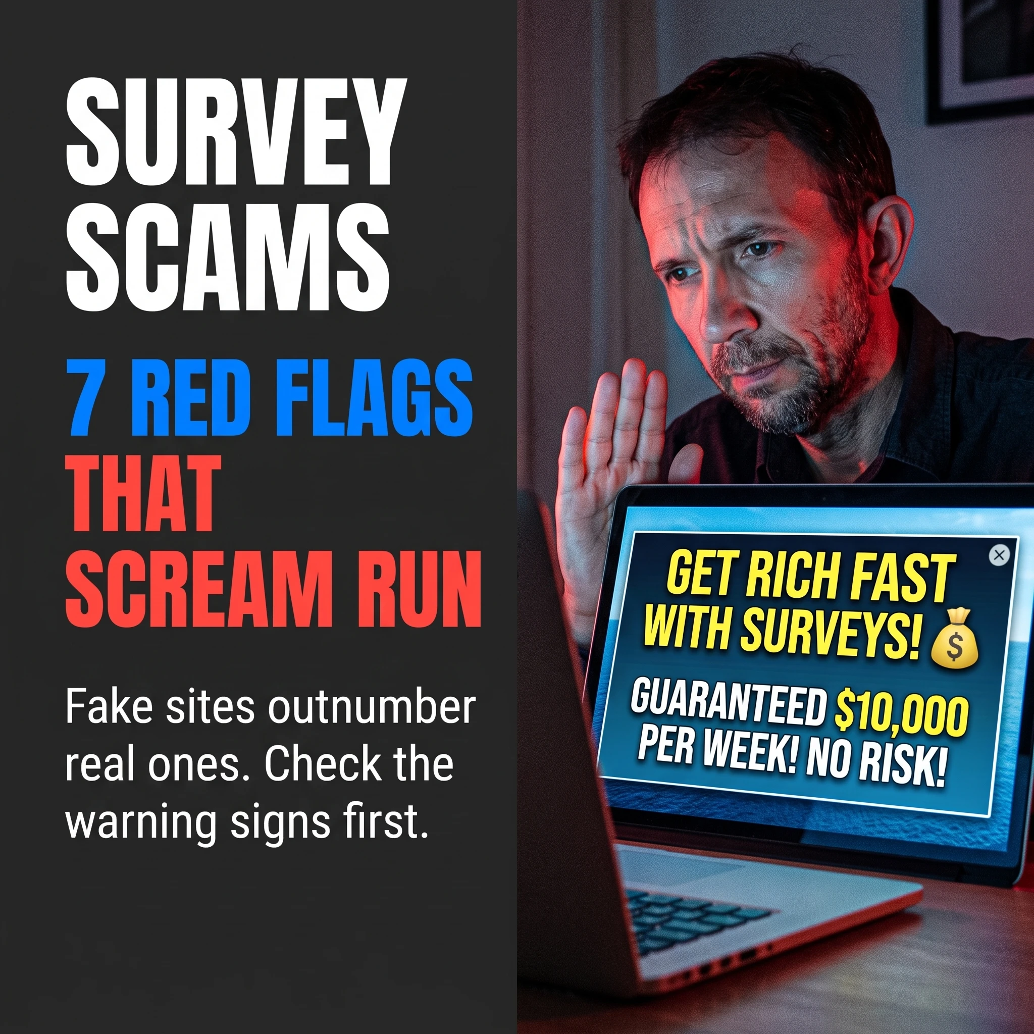 Survey site scams and red flags