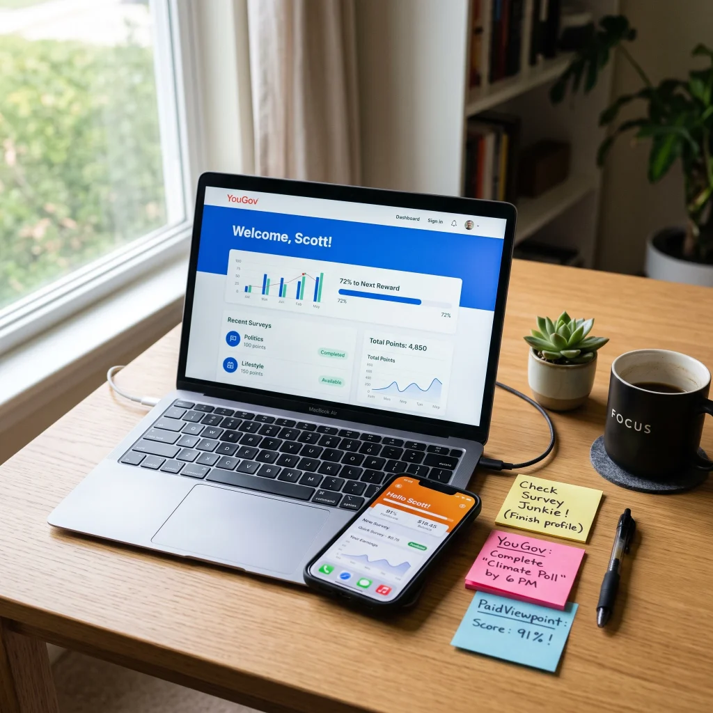 The 6 survey sites I actually use and have been paid by