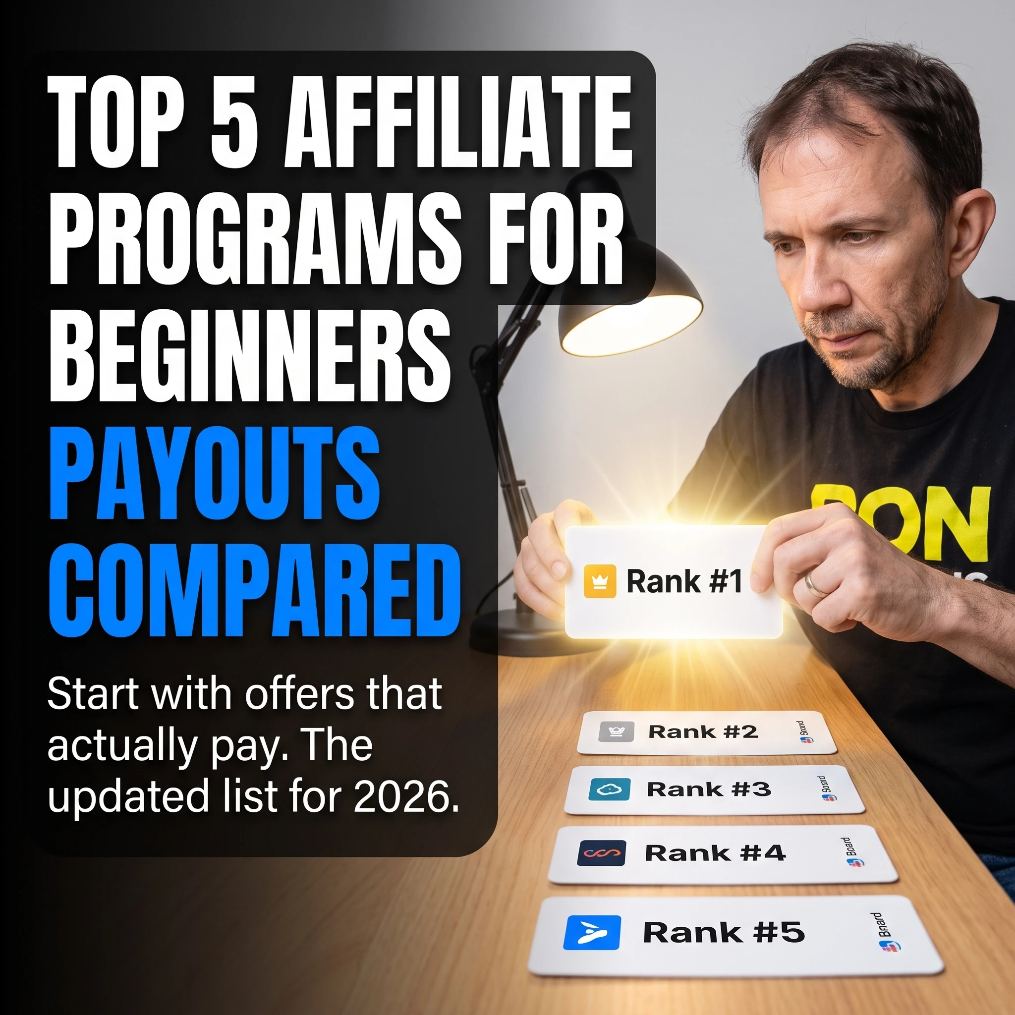 Top 5 affiliate programs for beginners