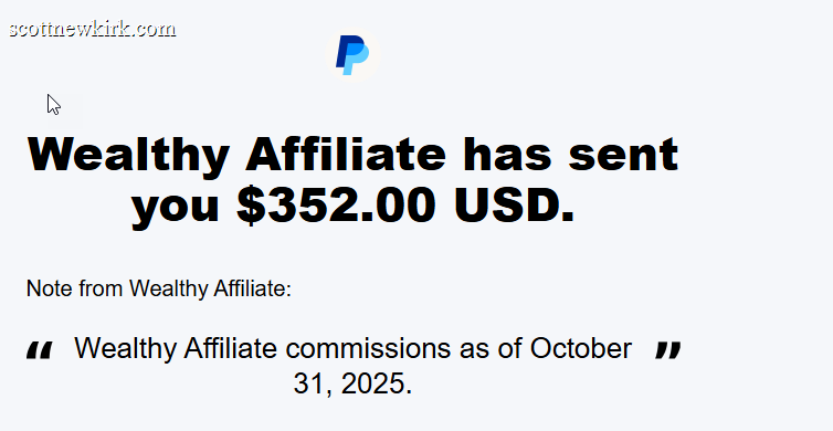 Wealthy Affiliate PayPal commission payments