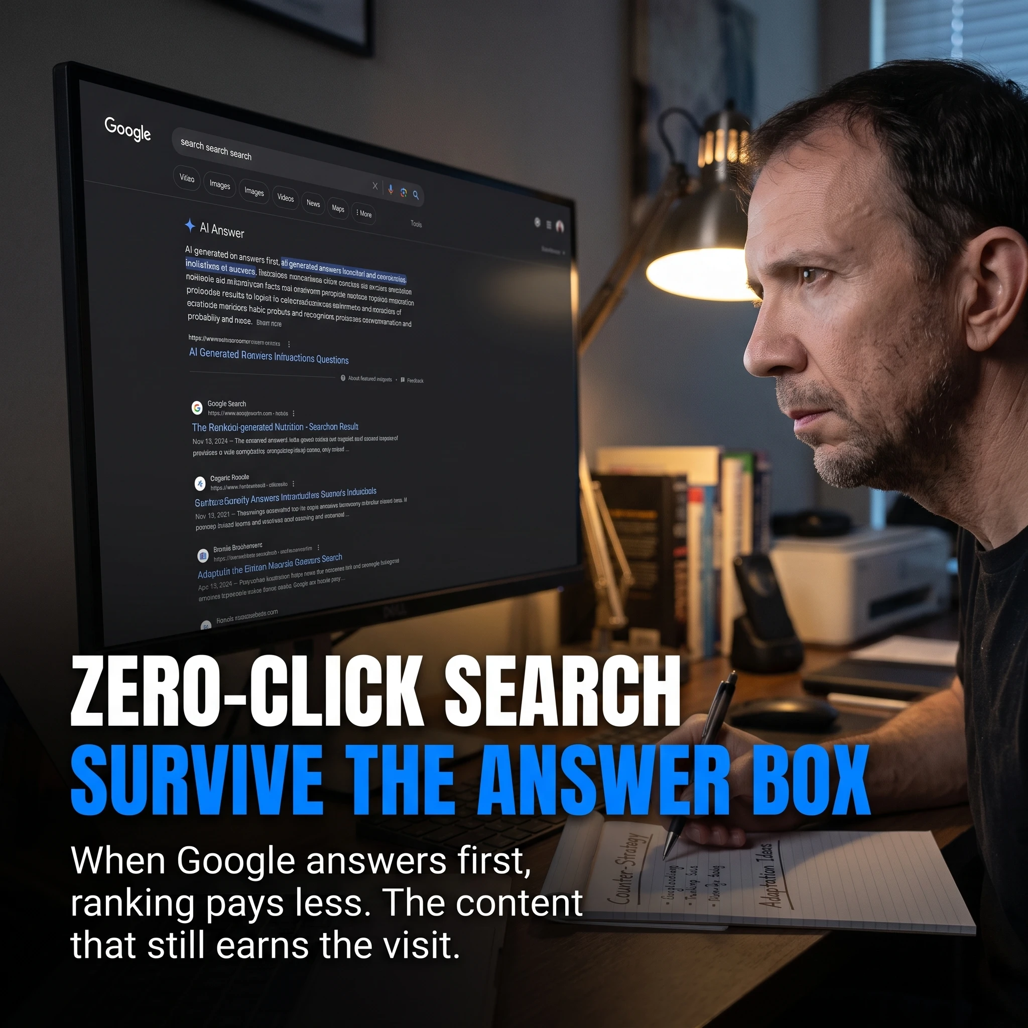 Google AI Overviews zero click era