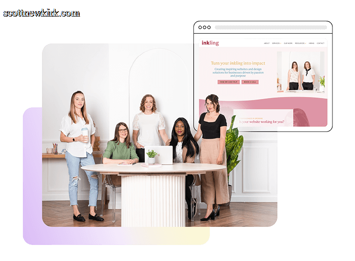 WordPress hosting for agencies — Inkling web design agency team and their website