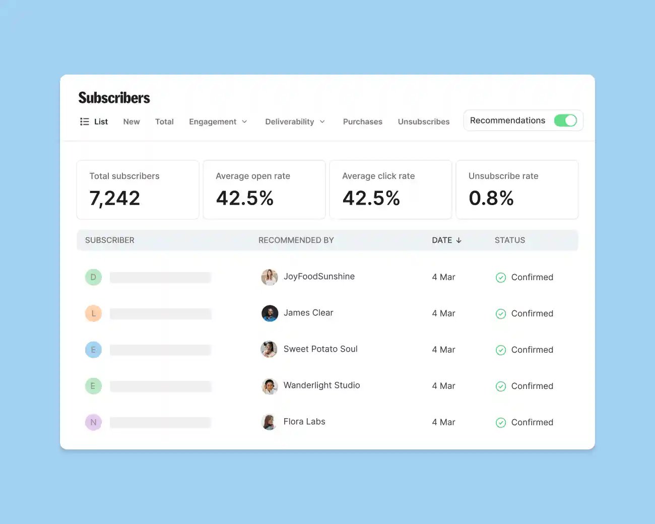 Grow feature screenshot