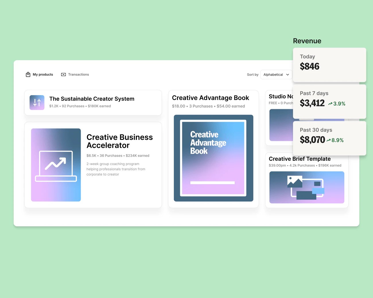 Earn feature screenshot